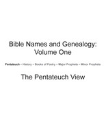 Bible Names and Genealogy