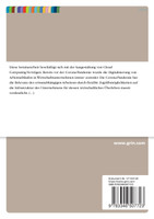 Vertragsgestaltung bei Cloud-Verträgen. Digitalisierung einer Steuerkanzlei