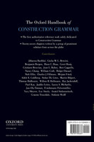 The Oxford Handbook of Construction Grammar