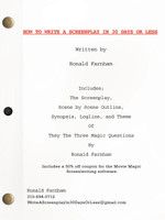 How To Write A Screenplay In 30 Days Or Less