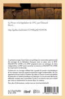 La Presse et la législation de 1852