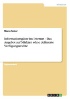 Informationsgüter im Internet - Das Angebot auf Märkten ohne definierte Verfügungsrechte