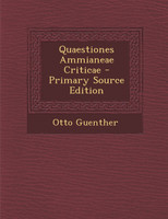 Quaestiones Ammianeae Criticae