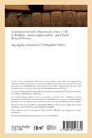 Le testament de John Marchmont. Tome 1