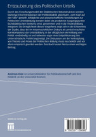 Entzauberung des Politischen Urteils