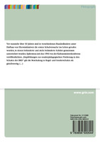 Möglichkeiten und Grenzen eines integrativen Unterrichts unter besonderer Berücksichtigung der Lehrerperspektive