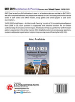 GATE 2021 -  Architecture & Planning - Previous Years' Solved Papers 2009-2020