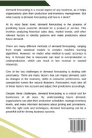 The Science Behind Demand Forecasting A Layman's Perspective