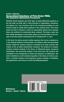 Generalized Solutions of First Order PDEs