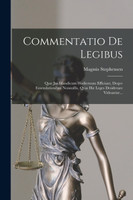 Commentatio De Legibus