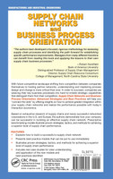 Supply Chain Networks and Business Process Orientation