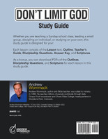 Don't Limit God Study Guide