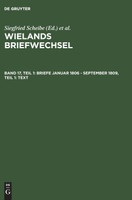 Briefe Januar 1806 - September 1809, Teil 1