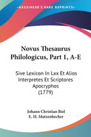 Novus Thesaurus Philologicus, Part 1, A-E