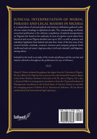 Judicial Interpretation of Words, Phrases and Legal Maxims in Nigeria