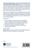 Quantitative Drug Safety and Benefit Risk Evaluation