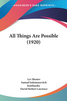 All Things Are Possible (1920)