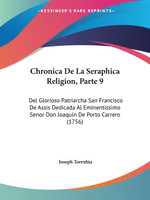 Chronica De La Seraphica Religion, Parte 9