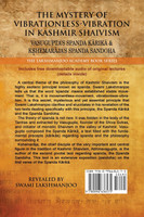 The Mystery of Vibrationless-Vibration in Kashmir Shaivism