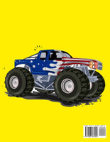Monster Truck coloring book for boys