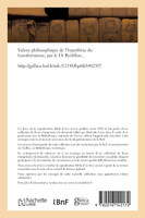 Valeur philosophique de l'hypothèse du transformisme
