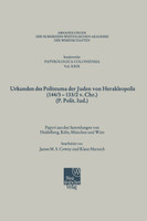Urkunden des Politeuma der Juden von Herakleopolis (144/3-133/2 v. Chr.) (P. Polit. Iud.)