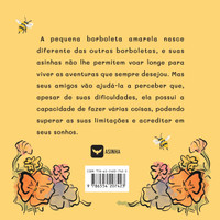 A pequena borboleta amarela