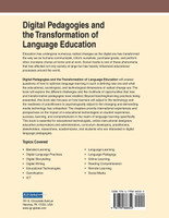 Digital Pedagogies and the Transformation of Language Education