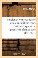 Enseignement secondaire des jeunes filles, cours d'arithmétique et de géométrie élémentaire