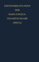 Gesamtausgabe (MEGA), Beiband, Editionsrichtlinien der Marx-Engels-Gesamtausgabe (MEGA)