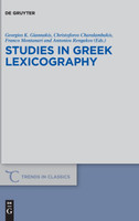 Studies in Greek Lexicography