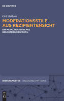 Moderationsstile aus Rezipientensicht