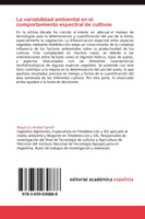 La Variabilidad Ambiental En El Comportamiento Espectral de Cultivos