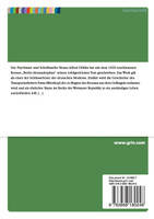 Die Darstellung der jüdischen Figuren in Alfred Döblins "Berlin Alexanderplatz"