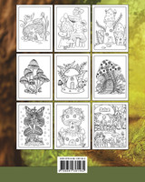 Fungo Libro da Colorare per Adulti