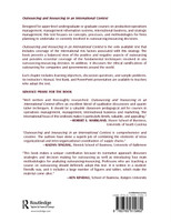 Outsourcing and Insourcing in an International Context