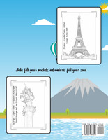 Travel Around The World Coloring Book