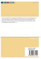 Lean Management in der Instandhaltung