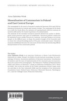 Musealisation of Communism in Poland and East Central Europe