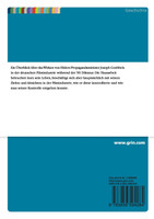 Der Einfluss von Joseph Goebbels auf die Deutsche Filmindustrie