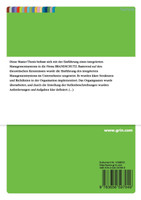 Einführung eines integrierten Managementsystems