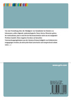 Dyskalkulie. Diagnose und Förderung im Grundschulalter