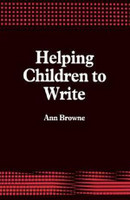 Helping Children to Write
