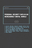 Personal Security Data in an Increasingly Digital World