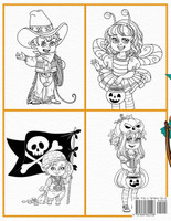 Halloween Costumes Coloring Book