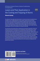 Lasers and Their Application in the Cooling and Trapping of Atoms (Second Edition)