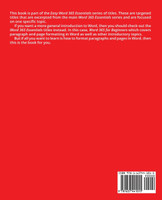 Word 365 Page Formatting