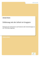 Erfahrung mit der Arbeit in Gruppen