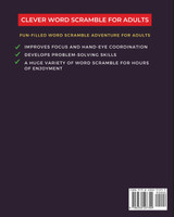 Word Scramble Puzzle Book for Adults