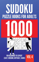 1000 Sudoku Puzzle Books For Adults | For Beginner To Expert (Easy, Medium, Difficult, Hard) | Vol 4